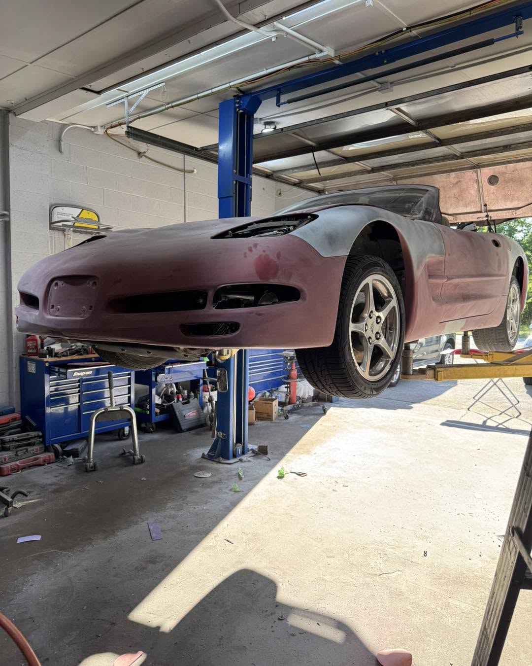 Corvette restoration — before